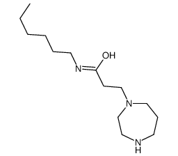 3-(1,4-diazepan-1-yl)-N-hexylpropanamide Structure