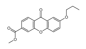 methyl 9-oxo-7-propoxyxanthene-3-carboxylate结构式