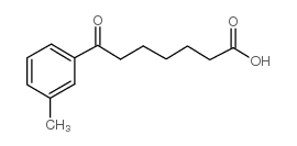 7-(3-methylphenyl)-7-oxoheptanoic acid结构式