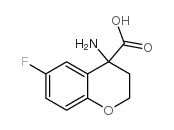 4-AMINO-6-FLUOROCHROMAN-4-CARBOXYLIC ACID Structure