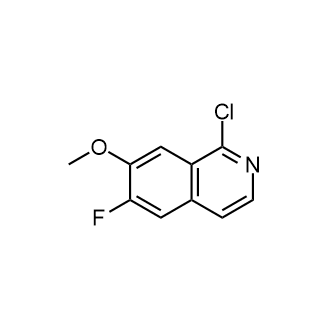 1-氯-6-氟-7-甲氧基异喹啉结构式