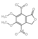 1(3H)-Isobenzofuranone,5,6-dimethoxy-4,7-dinitro- Structure