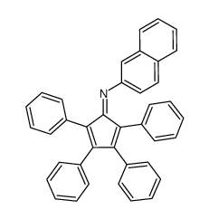 N-(2-naphthyl)-2,3,4,5-tetraphenylcyclopentadienimine结构式