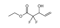 4-Pentenoic acid, 2,2-difluoro-3-hydroxy-, ethyl ester Structure