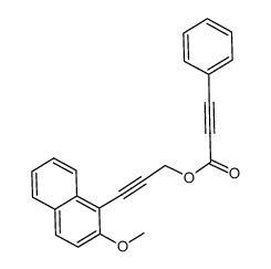 3-(2-methoxynaphthalen-1-yl)prop-2-ynyl 3-phenylpropiolate Structure