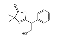 2-(2-hydroxy-1-phenylethyl)-4,4-dimethyl-1,3-oxazol-5-one结构式