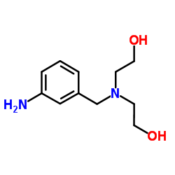 2,2'-[(3-Aminobenzyl)imino]diethanol Structure