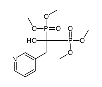 1,1-bis(dimethoxyphosphoryl)-2-pyridin-3-ylethanol Structure