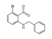 N-benzyl-3-bromo-2-nitroaniline Structure