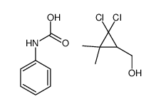 (2,2-dichloro-3,3-dimethylcyclopropyl)methanol,phenylcarbamic acid结构式