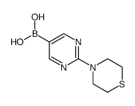 Boronic acid, B-[2-(4-thiomorpholinyl)-5-pyrimidinyl] Structure