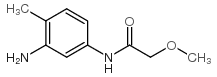 N-(3-氨基-4-甲基苯基)-2-甲氧基乙酰胺结构式