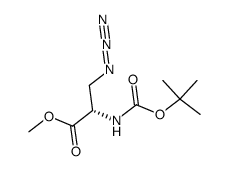methyl 3-azido-2-(boc-amino)propanoate Structure