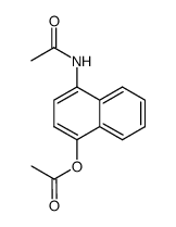4-乙酰氧基-1-乙酰氨基萘结构式