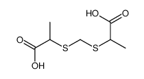 2-(1-carboxyethylsulfanylmethylsulfanyl)propanoic acid Structure