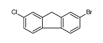 9H-Fluorene, 2-bromo-7-chloro结构式