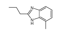 4-methyl-2-propyl-1H-benzimidazole Structure