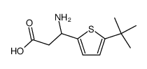 3-amino-3-(5-tert-butyl-[2]thienyl)-propionic acid结构式