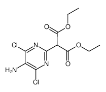 (5-amino-4,6-dichloro-pyrimidin-2-yl)-malonic acid diethyl ester Structure