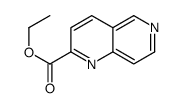 1,6-Naphthyridine-2-carboxylic acid ethyl ester结构式