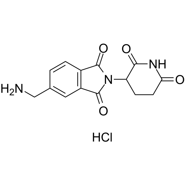 Thalidomide-5-CH2-NH2 hydrochloride structure