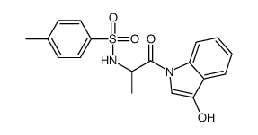 N-[1-(3-Hydroxy-1H-indol-1-yl)-1-oxo-2-propanyl]-4-methylbenzenes ulfonamide Structure