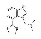 3-dimethylaminomethyl-4-(1,3-dithiolan-2-yl)indole Structure