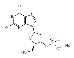 2'-Deoxyguanosine 3'-monophosphate sodium salt structure