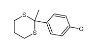 2-(4-chlorophenyl)-2-methyl-1,3-dithiane Structure