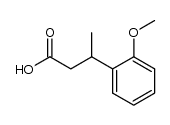 3-(2-methoxy-phenyl)-butyric acid Structure