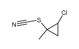 1-methyl-2-chlorocyclopropyl thiocyanate Structure