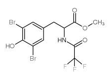 3,5-二溴酪氨酸三氟乙酰胺甲酯结构式