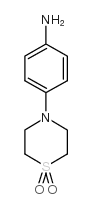 4-(4-氨苯基)硫代吗啉-1,1-二氧化物结构式