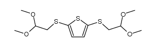 2,5-bis-(2,2-dimethoxy-ethylmercapto)-thiophene Structure