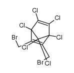 2,3-bis-bromomethyl-1,4,5,6,7,7-hexachloro-norborna-2,5-diene Structure