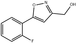5-(2-氟苯基)异噁唑-3-基]甲醇结构式