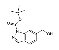 6-(羟甲基)-1H-吲唑-1-甲酸叔丁酯结构式