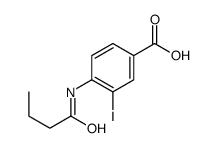 4-(butanoylamino)-3-iodobenzoic acid Structure