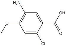 5-Amino-2-chloro-4-methoxy-benzoic acid结构式