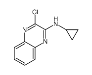 (3-氯-喹噁啉-2-基)-环丙基-胺结构式