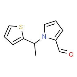1-(1-(噻吩-2-基)乙基)-1H-吡咯-2-甲醛结构式