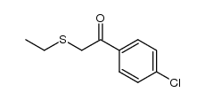 2-(4-chlorophenyl)ethanonyl ethyl sulfide结构式