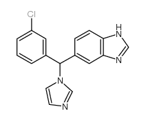 6-((3-氯苯基)(1H-咪唑-1-基)甲基)-1H-苯并[d]咪唑结构式