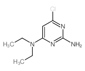 2-氨基-6-氯-4-二乙氨基嘧啶结构式