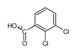 2,3-dichlorobenzoic acid Structure