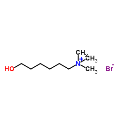 6-羟基-N,N,N-三甲基己-1-溴化铵结构式