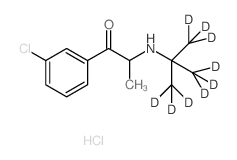 盐酸安非他酮-D9结构式