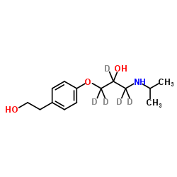 O-Desmethylmetoprolol-d5结构式