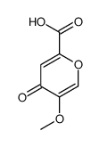 4H-Pyran-2-carboxylic acid, 5-methoxy-4-oxo- Structure