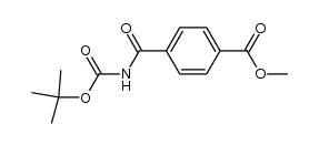 methyl 4-((tert-butoxycarbonyl)carbamoyl)benzoate Structure